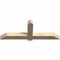 Ekena Millwork Eugene Rough Sawn Timber Gable Bracket, Douglas Fir, 72"W x 27"H x 6"D x 6"F, 9/12 Pitch GBW072X27X0606EUG00RDF - alternate 4